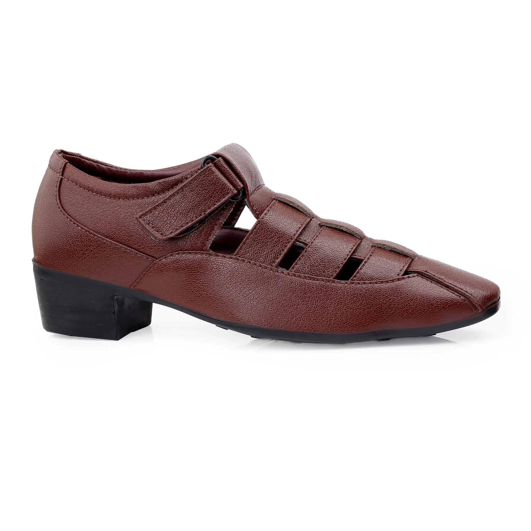 Bxxy Men's 2 inch Height Increasing Formal Roman Sandals