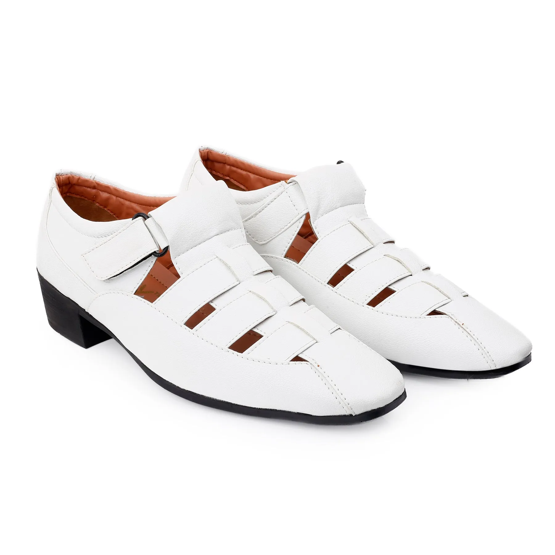 Bxxy Men's 2 inch Height Increasing Formal Roman Sandals