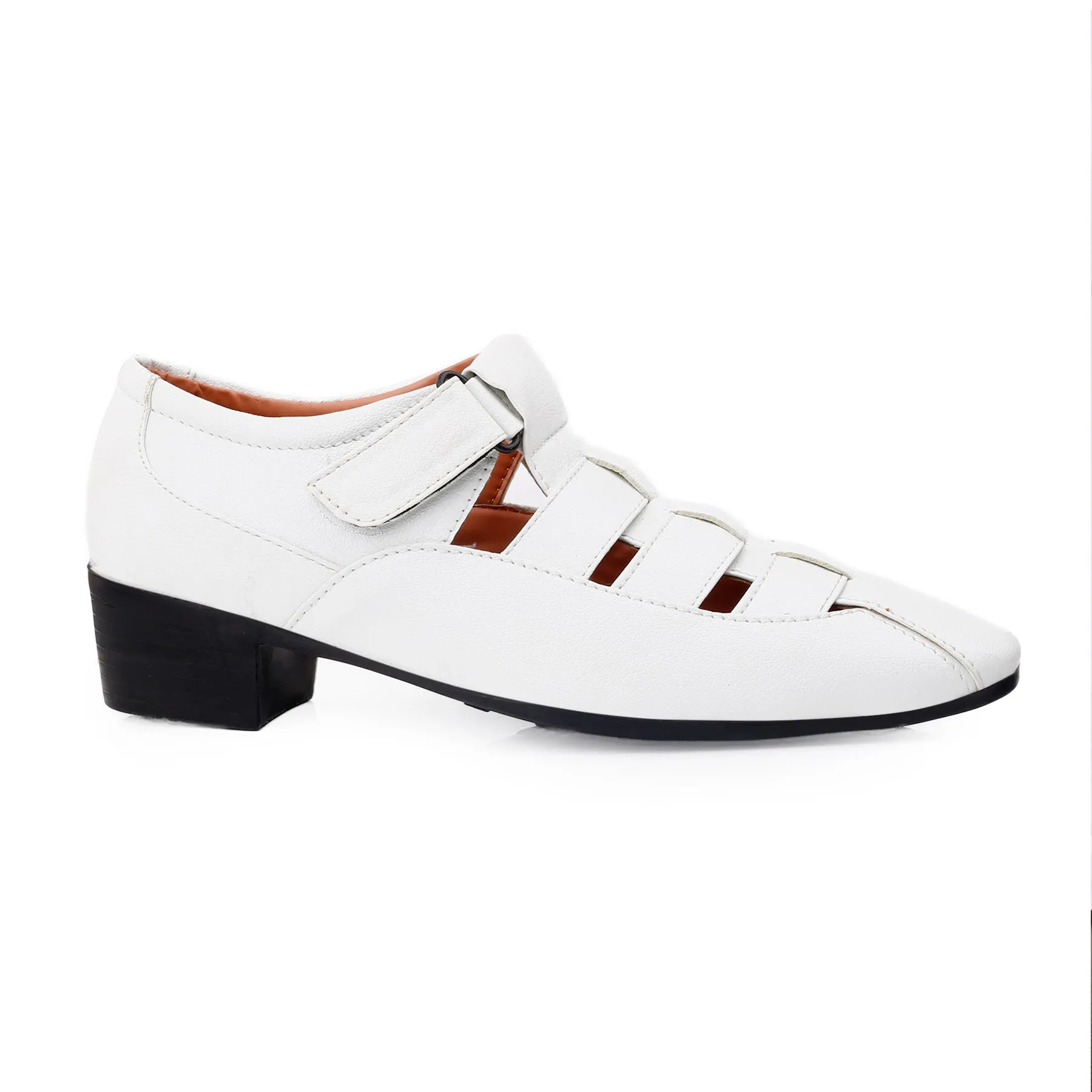 Bxxy Men's 2 inch Height Increasing Formal Roman Sandals