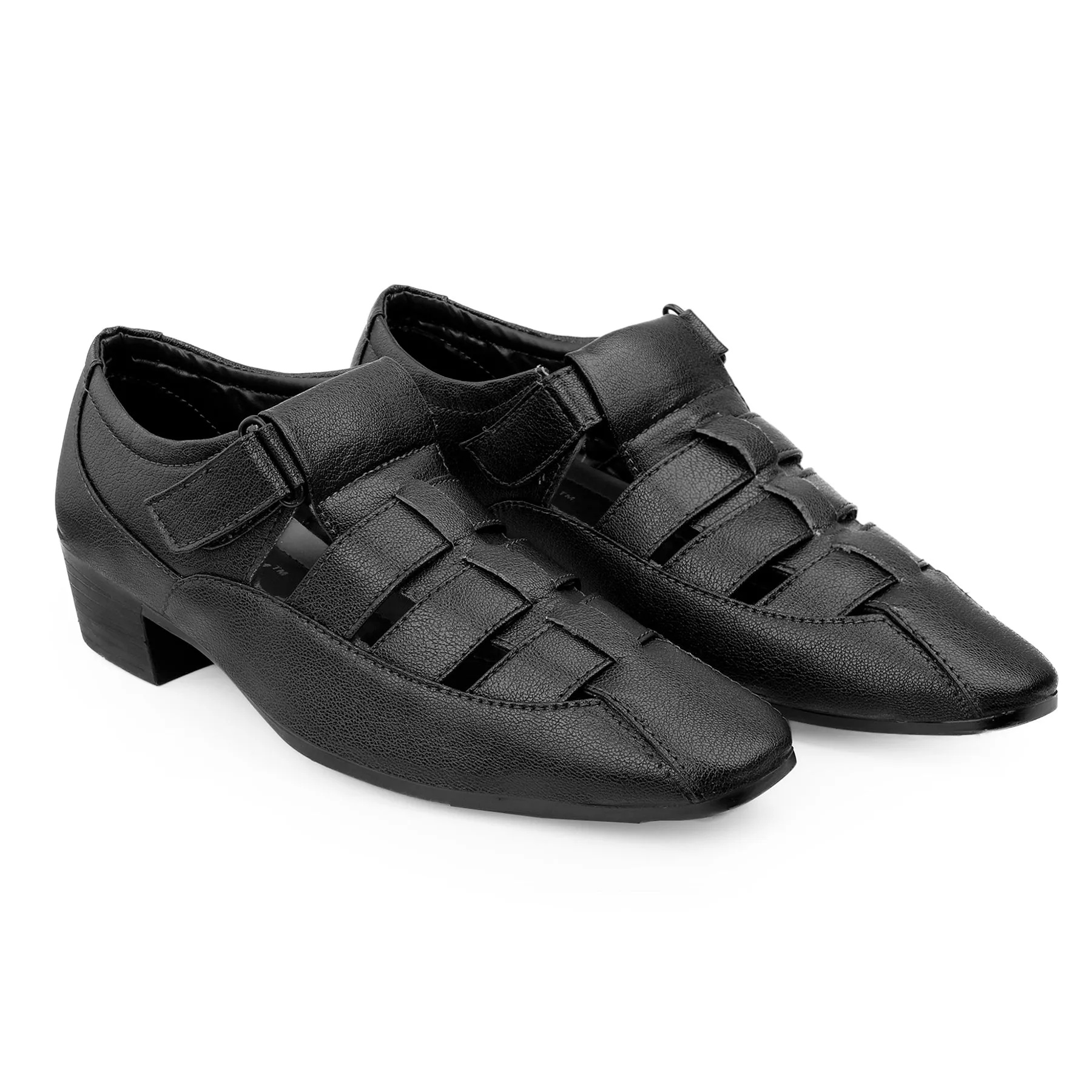 Bxxy Men's 2 inch Height Increasing Formal Roman Sandals