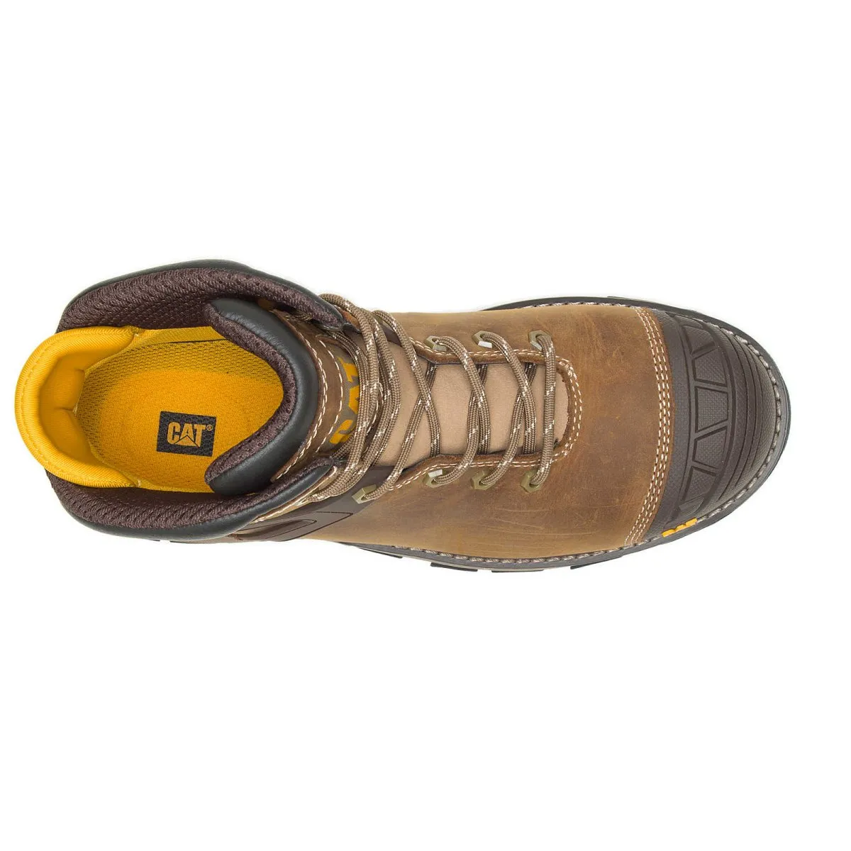 Caterpillar  Excavator (p91218) Superlite Waterproof Carbon Composite Toe Men's Work Boot In Dark Beige