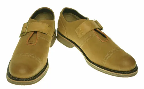 Caterpillar Men's Halsey Casual Ankle Oxford Buckle Shoes Sand Tan Size 12