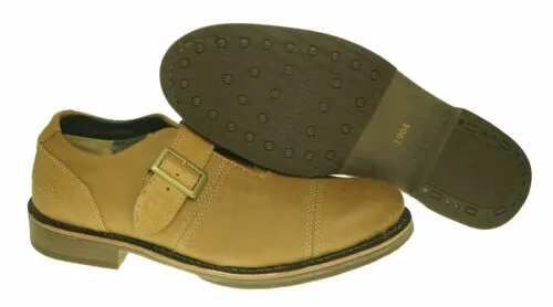 Caterpillar Men's Halsey Casual Ankle Oxford Buckle Shoes Sand Tan Size 12