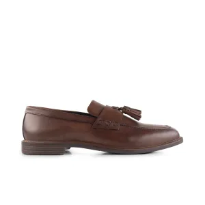 Charleston Leather Tassel Loafer - Brown