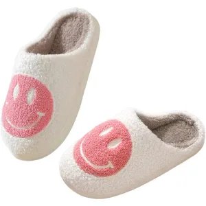 Cheerful Cozy Smile Plush Slippers