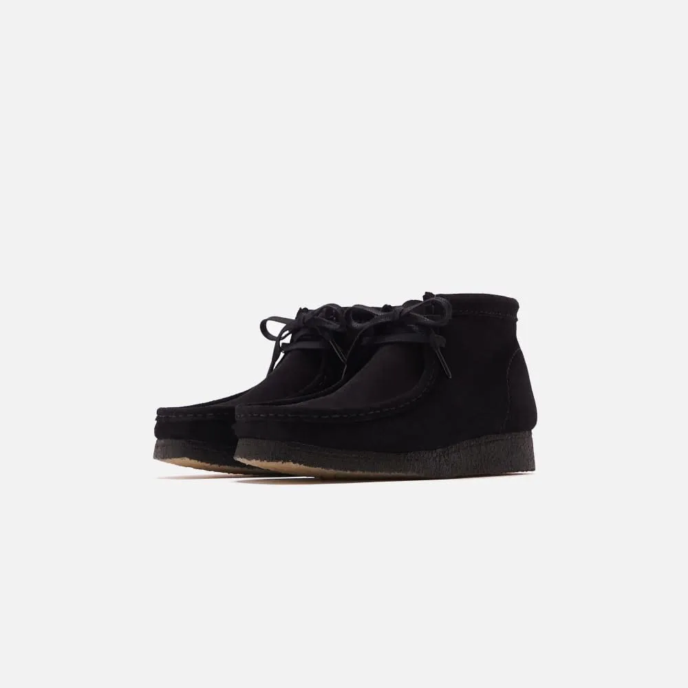 Clarks Originals Wallabee Boots Men's Black Suede 26155517