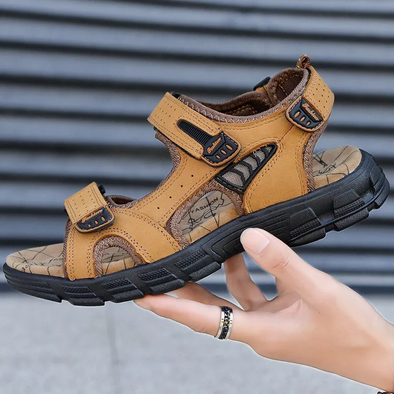 Classics Men's Summer Genuine Leather Sandals