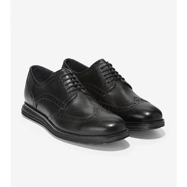 Cole Haan Men's Original Grand Wingtip Oxfords- Black