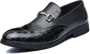 COSIDRAM Men's Dress Shoes Oxfords Slip on Classic Modern Formal Leather Shoes Casual Loafers