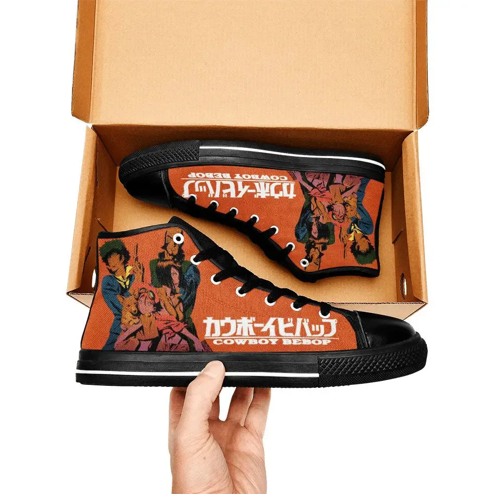 Cowboy Bebop Shoes High Tops Sneakers for Kids and Adults