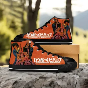 Cowboy Bebop Shoes High Tops Sneakers for Kids and Adults