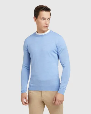 Crew Neck Merino Blend Pullover