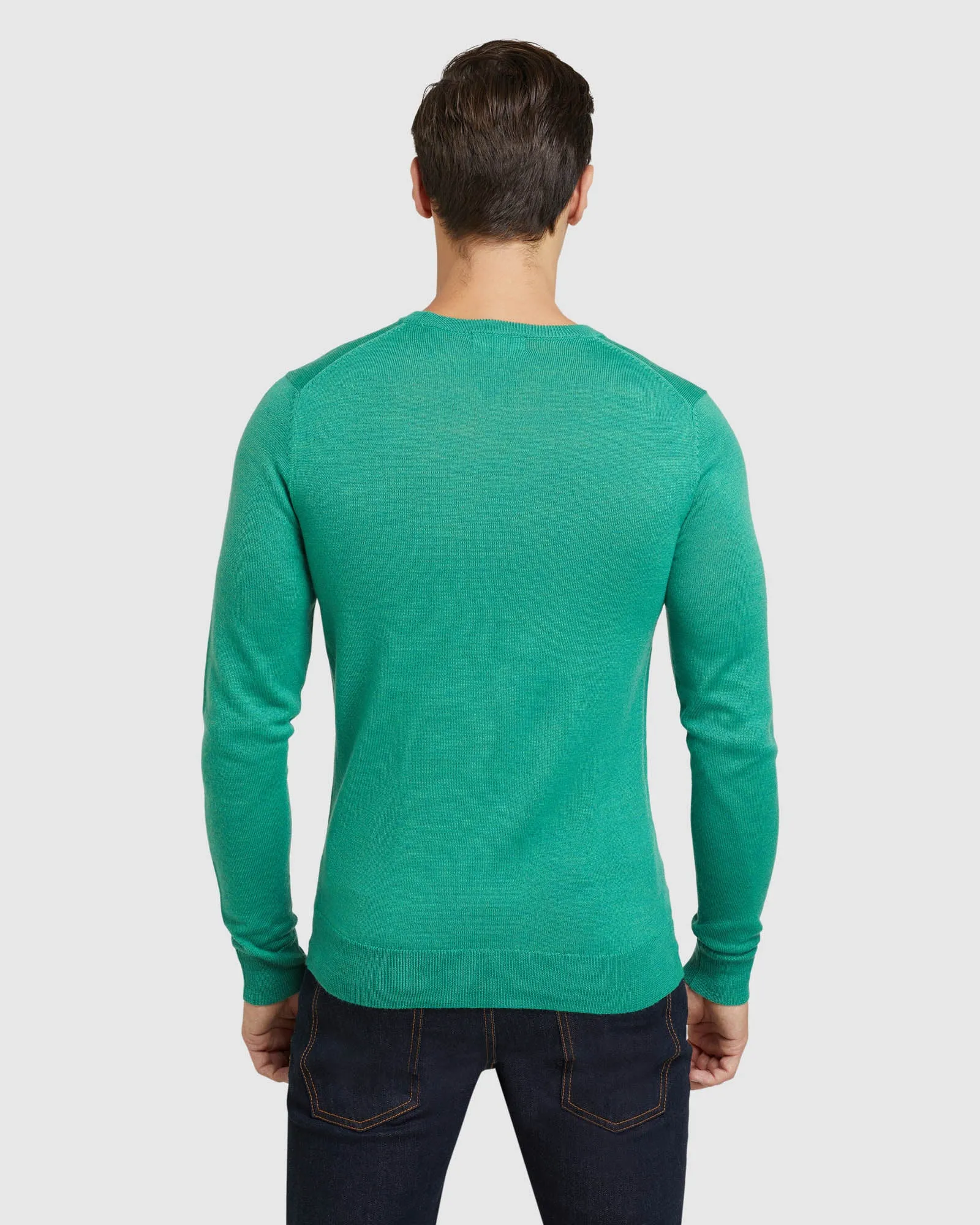 Crew Neck Merino Blend Pullover
