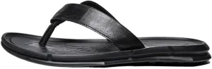 CSCDD Leisure Men's Slippers Genuine Leather Casual Shoes Men Breathable Beach Flip Flops Retro Street Slippers
