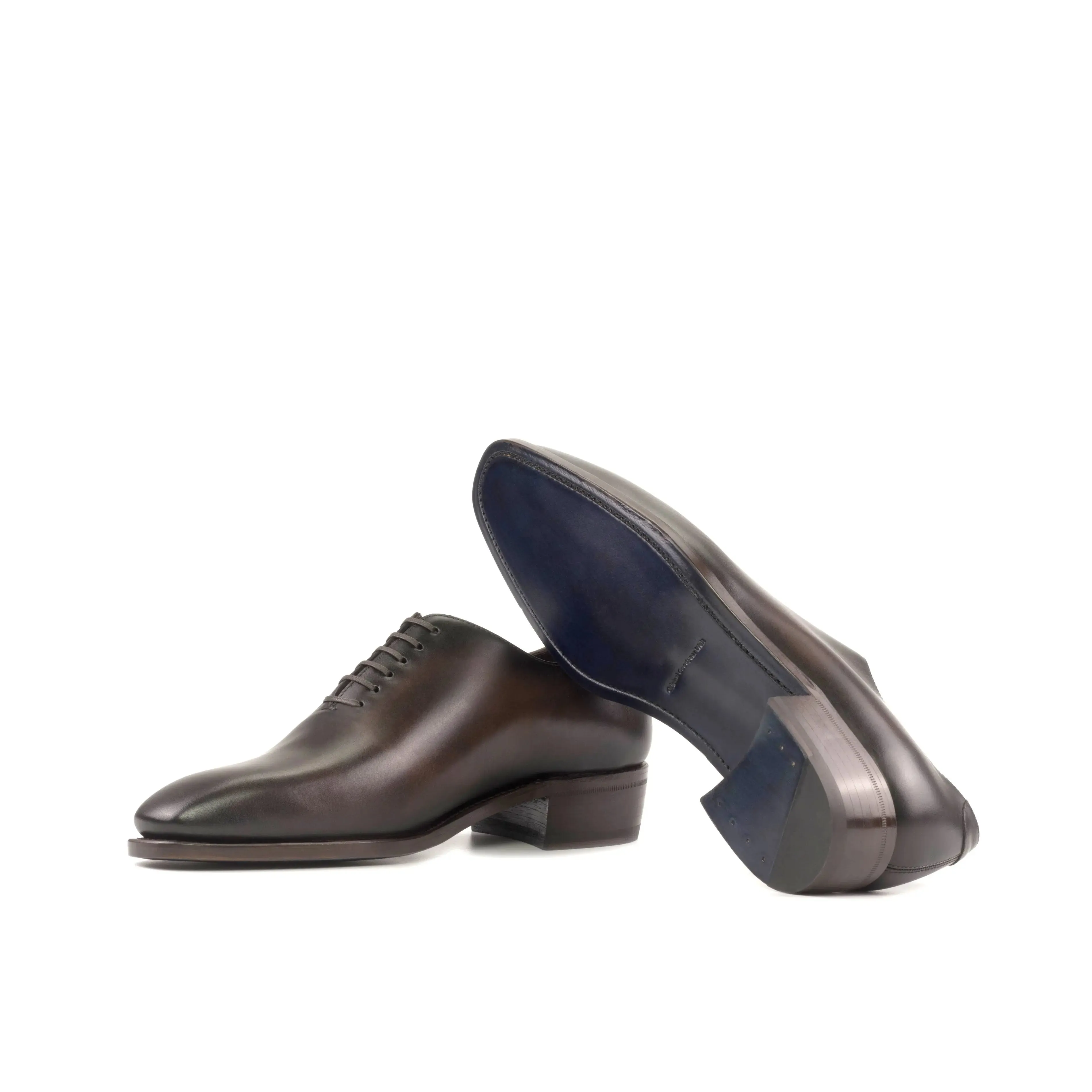 DapperFam Giuliano in Dark Brown Men's Vitello Leather Whole Cut