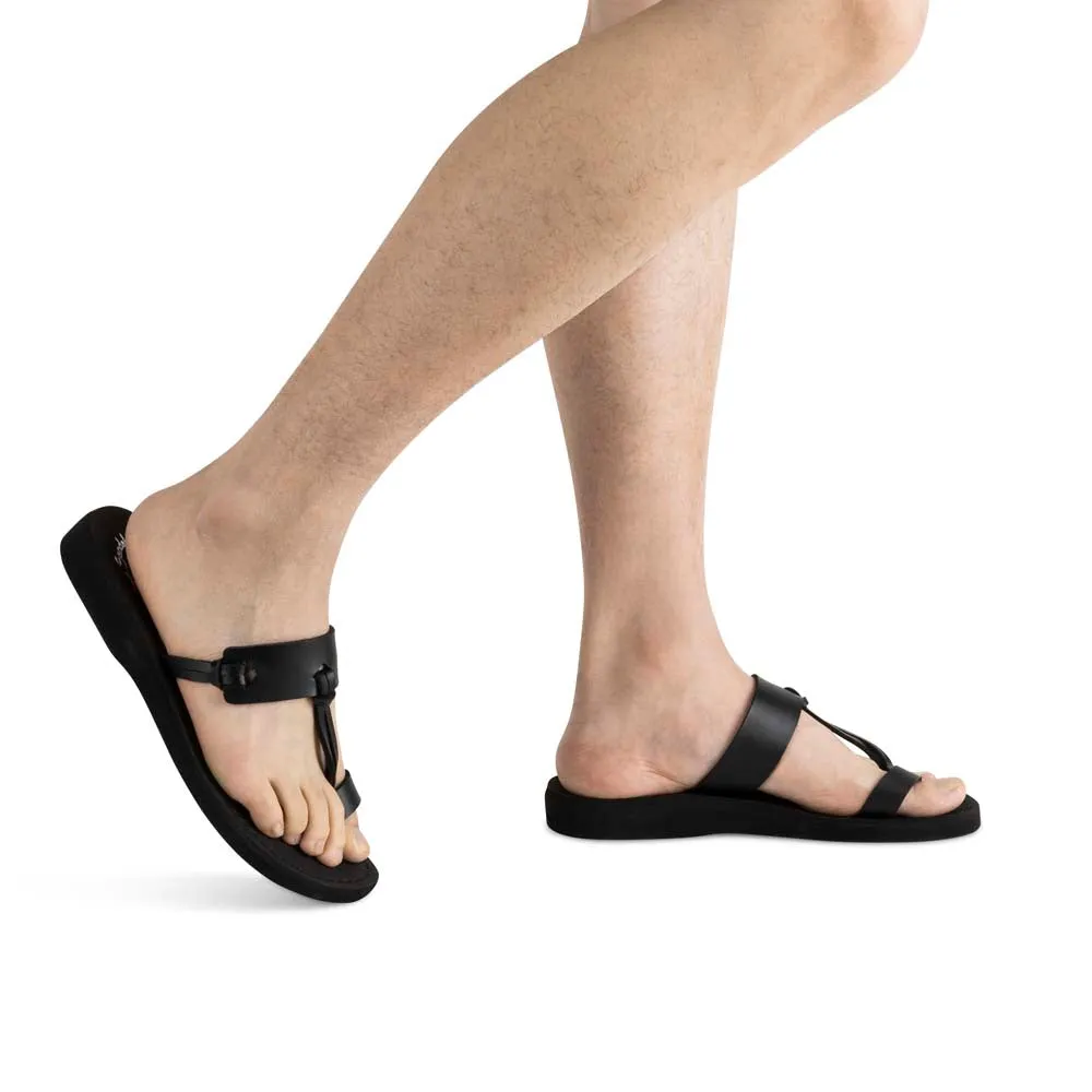 David Vegan - Leather Alternative Sandal | Black