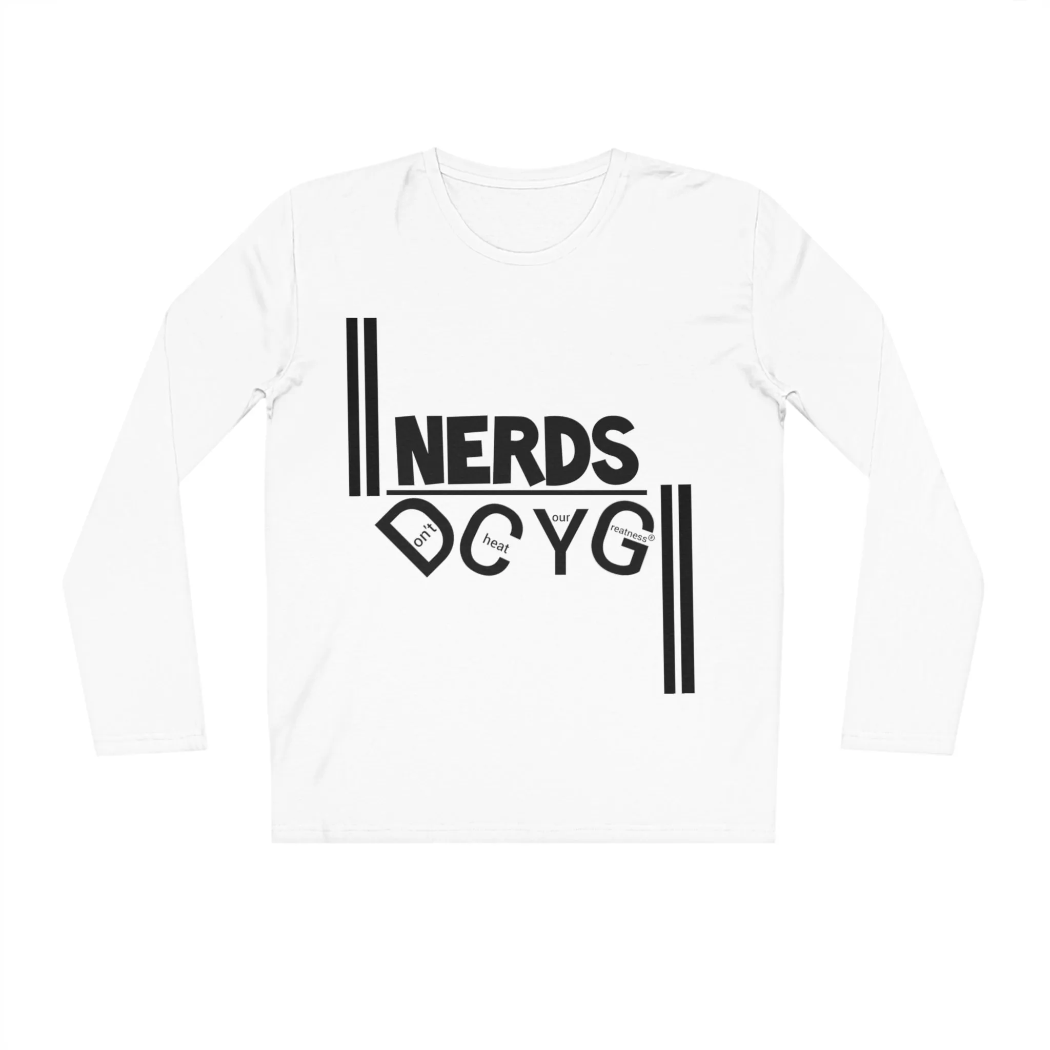 DCYG NERDS Black Logo  Long Sleeve Shirt