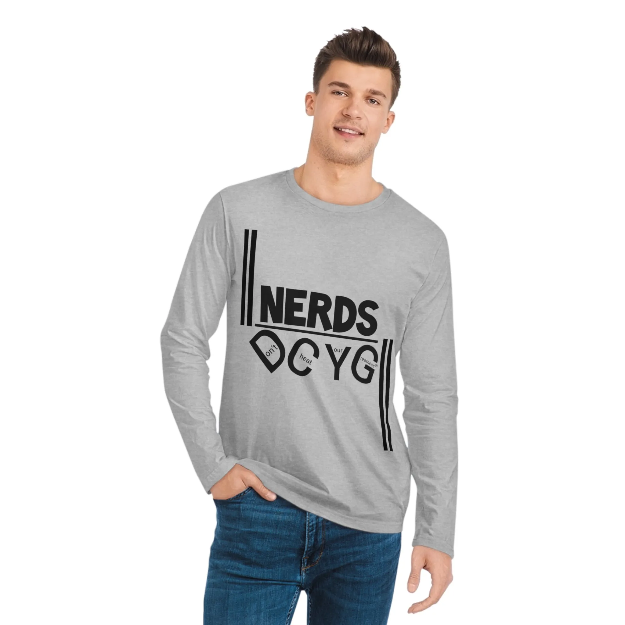DCYG NERDS Black Logo  Long Sleeve Shirt