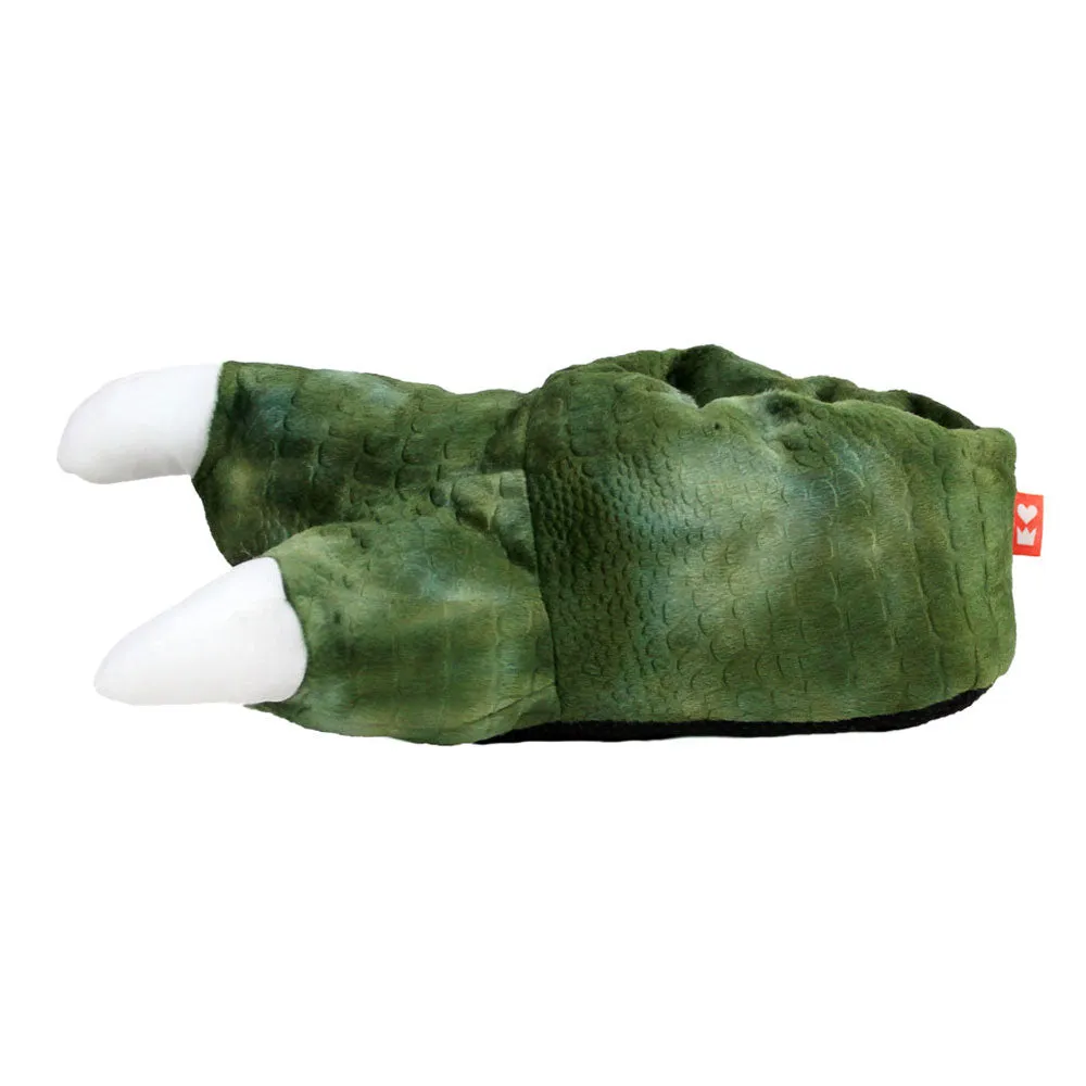 Dinosaur Novelty Slippers JulesRoche Sound Features Green