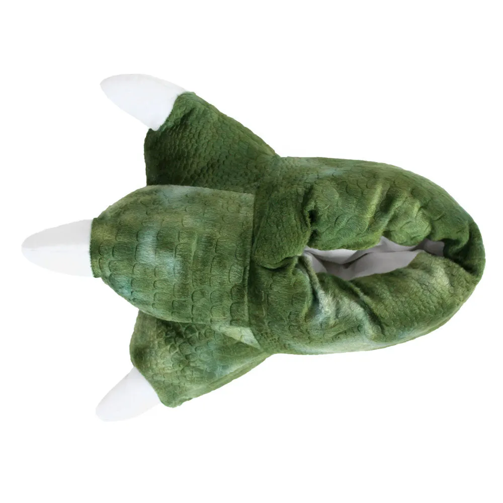 Dinosaur Novelty Slippers JulesRoche Sound Features Green