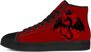 Dragon High Top Canvas Shoes for Men Women High Top Sneakers Lace Up Casual Shoes Gifts for Mama Papa