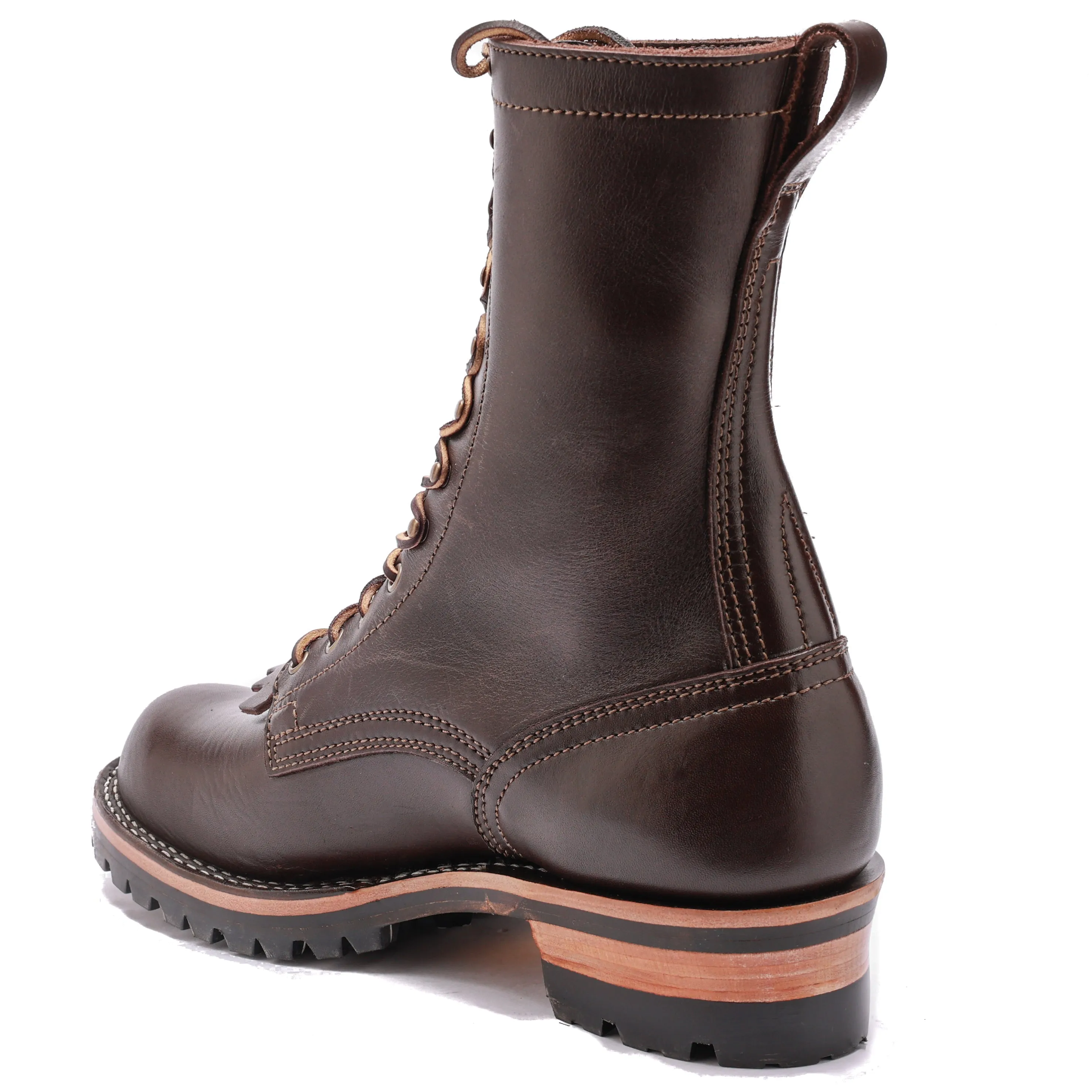 Drew's 10-INCH Logger - Brown Smooth