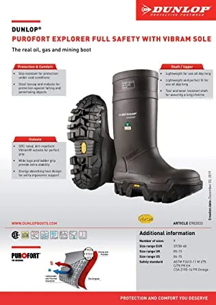 Dunlop Explorer Thermo  Vibram CSA - E902033