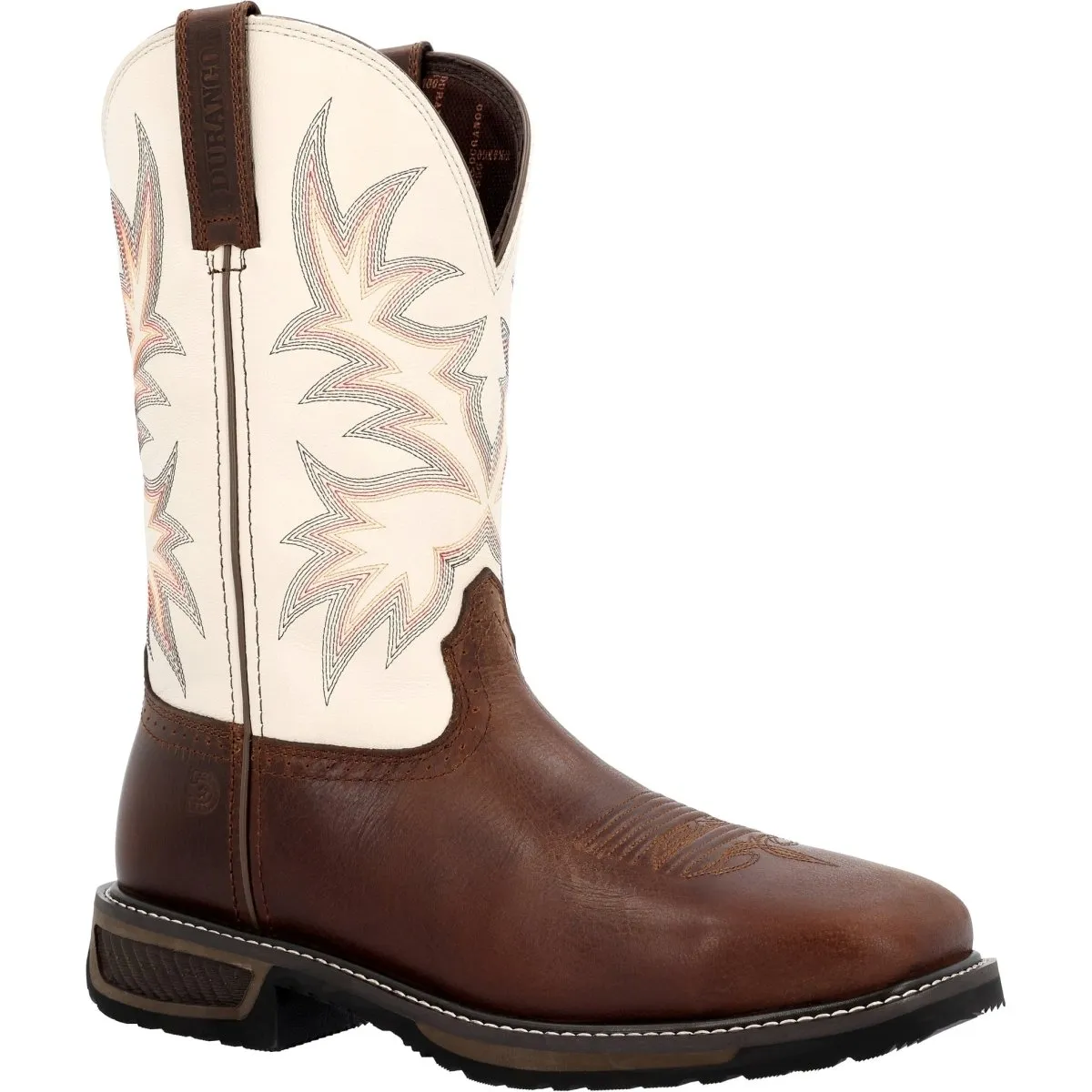 Durango Workhorse Men's Steel Toe Western Work Boots Ddb0426 In Chocolate And Bone