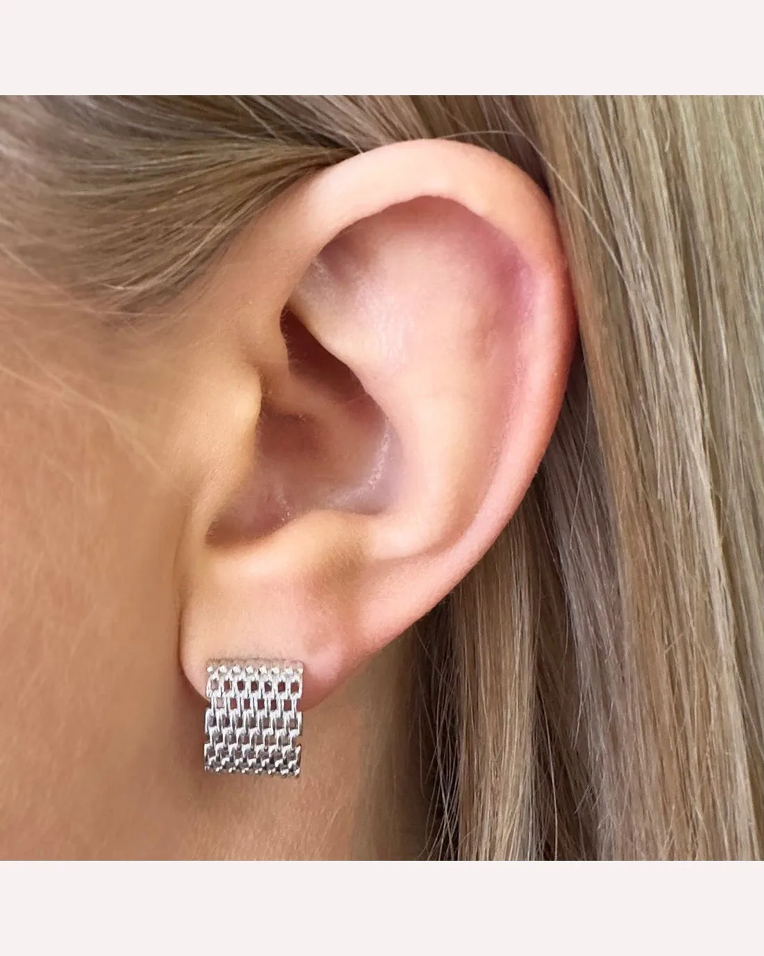 Ever Jewellery Broadway  Hoop Earrings - Silver