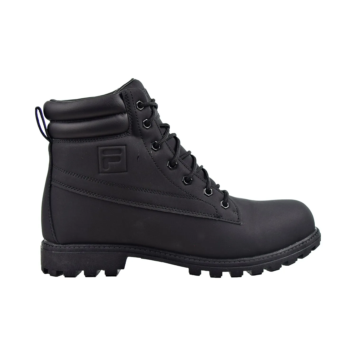 Fila Watersedge Waterproof Nubuck Leather Men's Boots Black