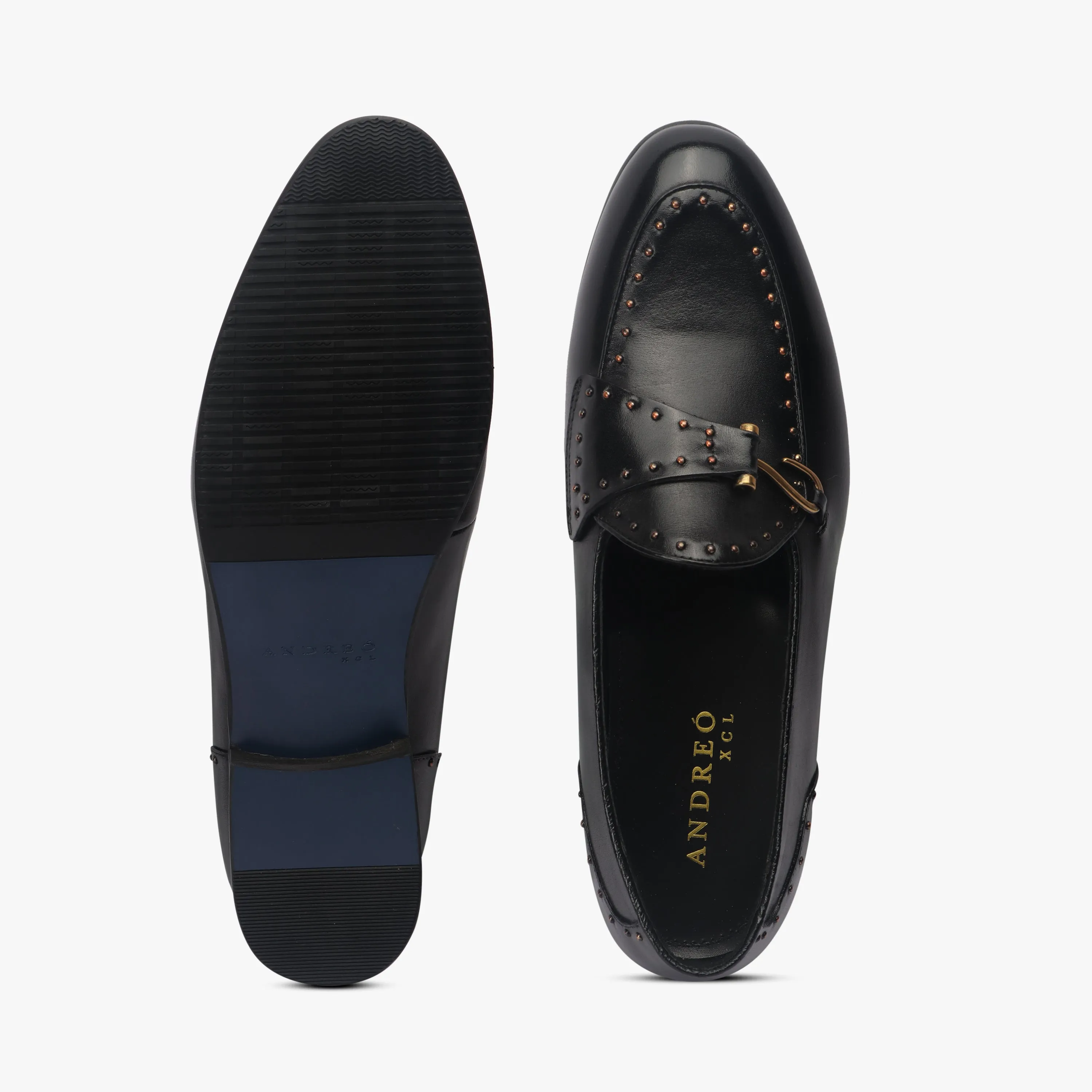 Fish Hook Buckle Studded Slip On