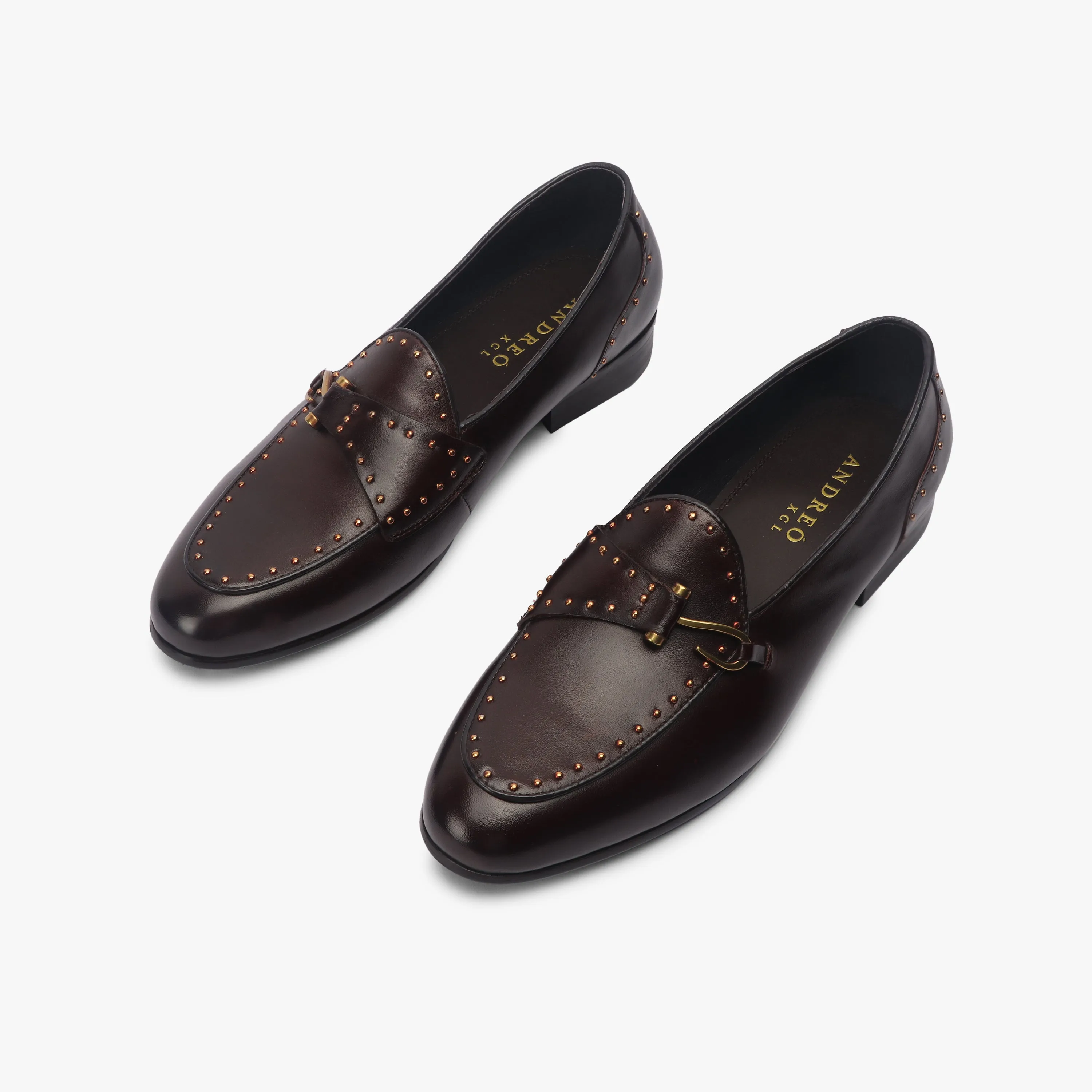 Fish Hook Buckle Studded Slip On