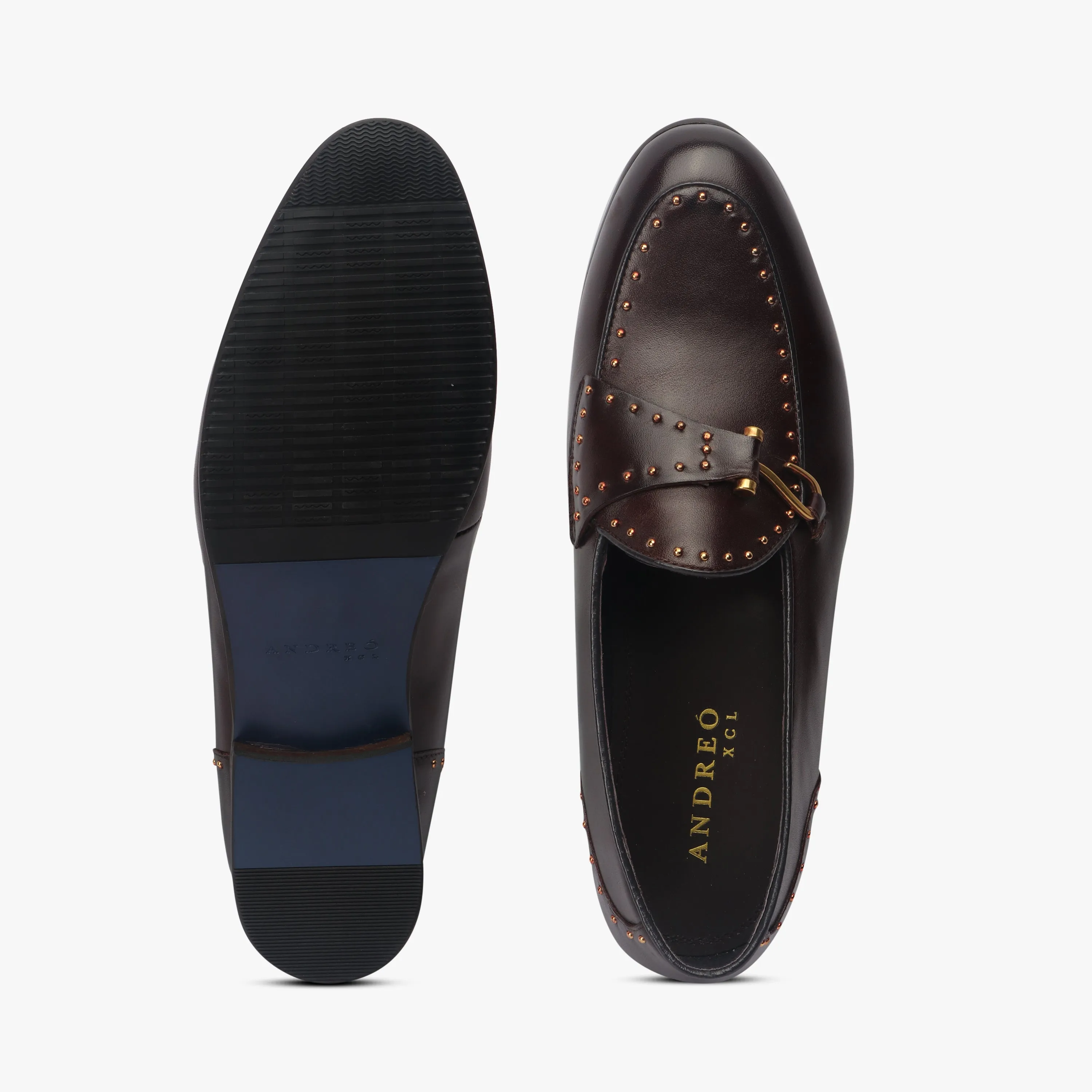 Fish Hook Buckle Studded Slip On