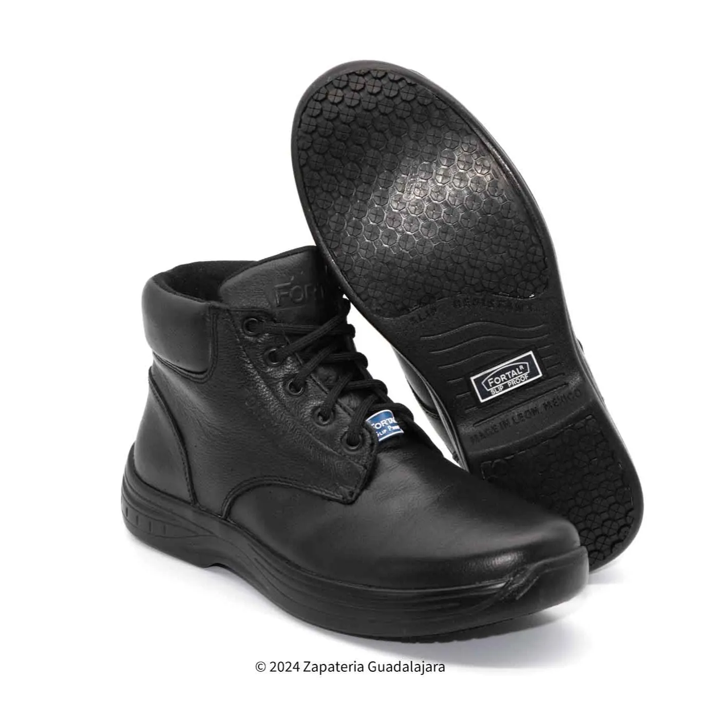 FORTAL FBP1 MEN NON-SLIP BLACK LEATHER WORK BOOT