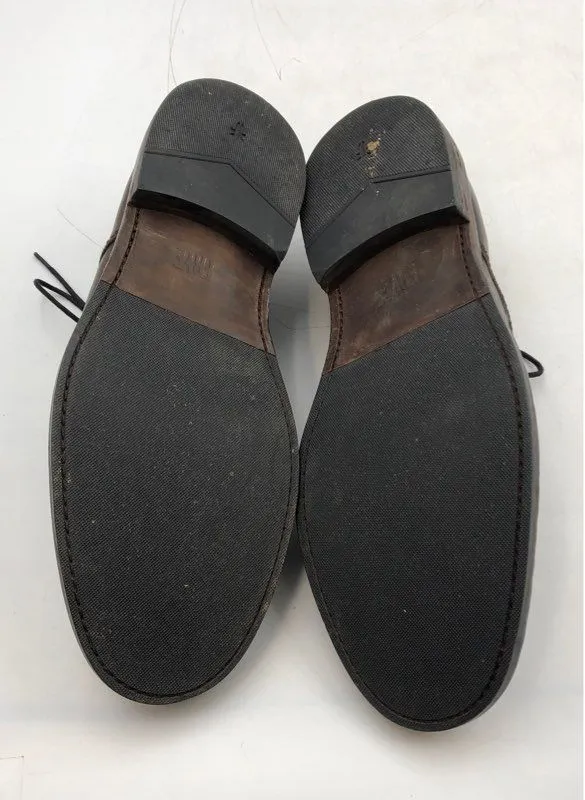 Frye Men's Brown Round-Toe Lace-Up Oxford Dress Shoes - Size 10