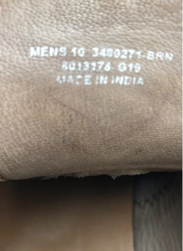 Frye Men's Brown Round-Toe Lace-Up Oxford Dress Shoes - Size 10