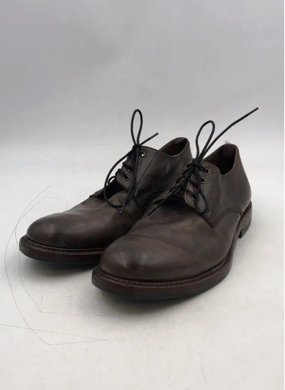Frye Men's Brown Round-Toe Lace-Up Oxford Dress Shoes - Size 10