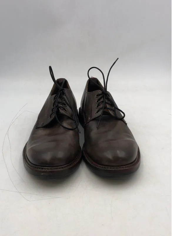 Frye Men's Brown Round-Toe Lace-Up Oxford Dress Shoes - Size 10