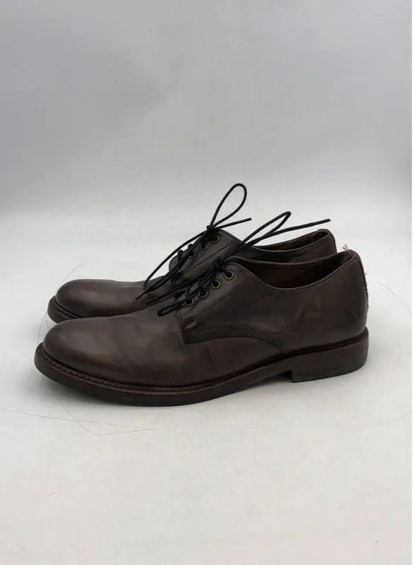 Frye Men's Brown Round-Toe Lace-Up Oxford Dress Shoes - Size 10