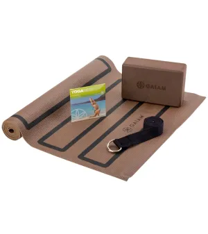 Gaiam Yoga Beginners Kit - Cocoa