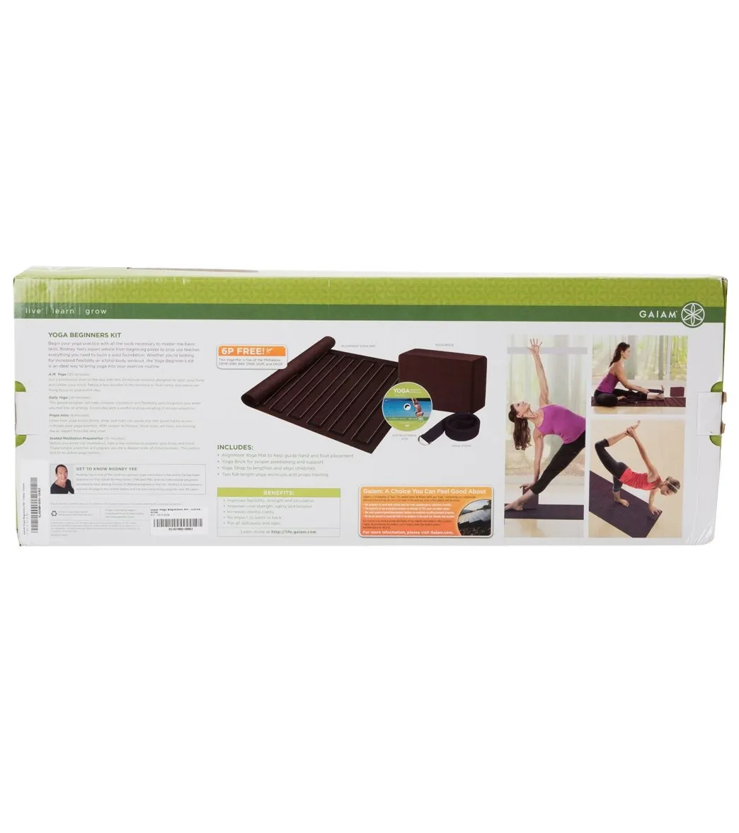 Gaiam Yoga Beginners Kit - Cocoa