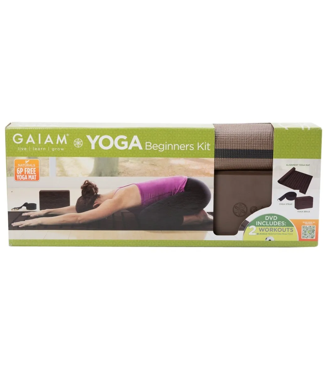Gaiam Yoga Beginners Kit - Cocoa