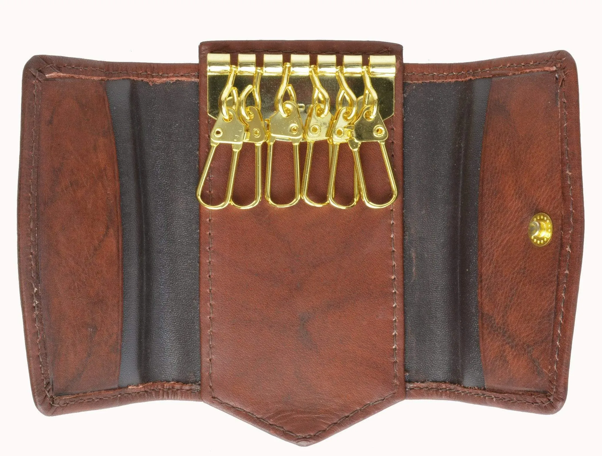Genuine Leather Key Holder Small Size with Snap Closure 1312 CF (C)