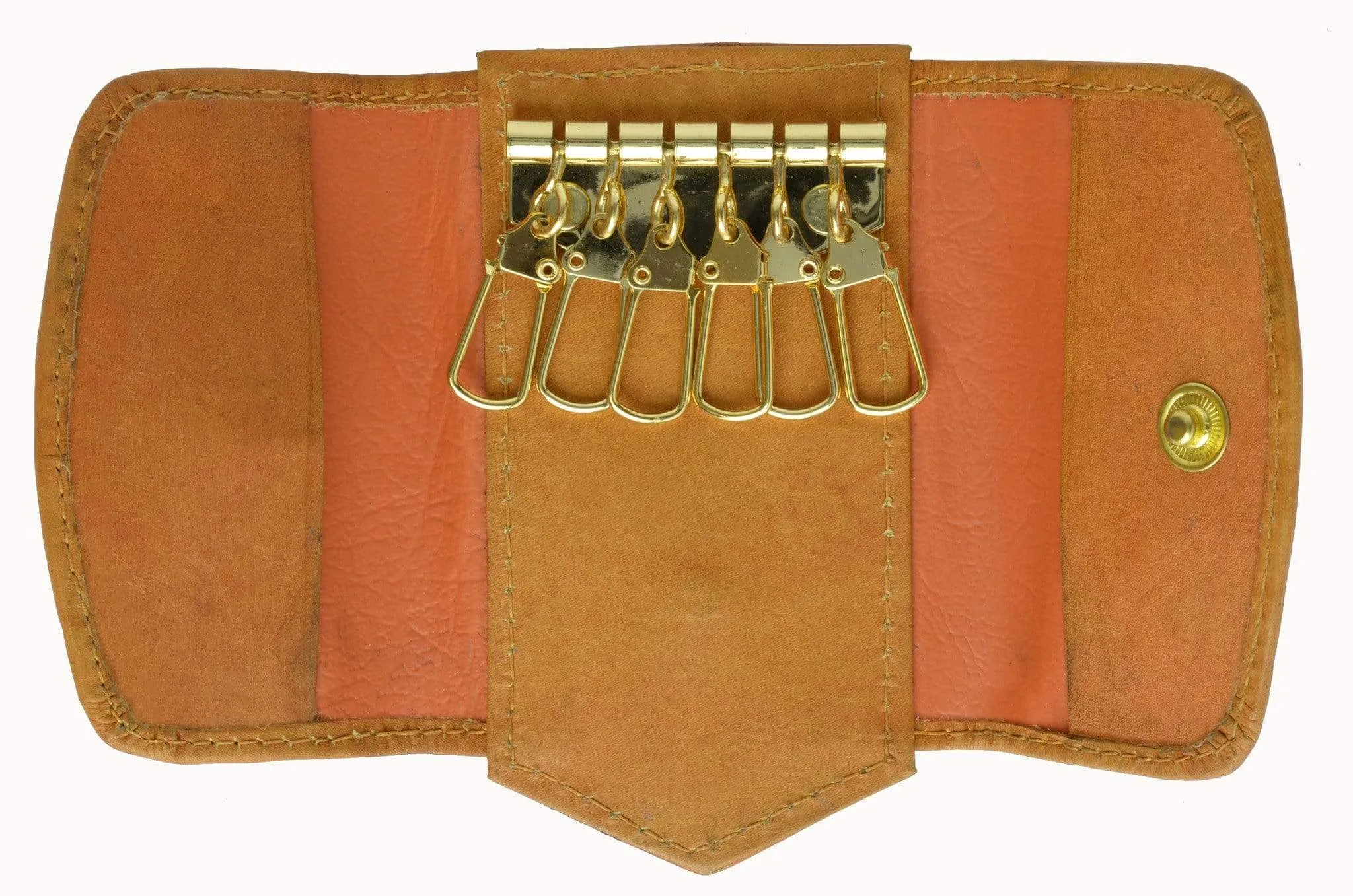 Genuine Leather Key Holder Small Size with Snap Closure 1312 CF (C)