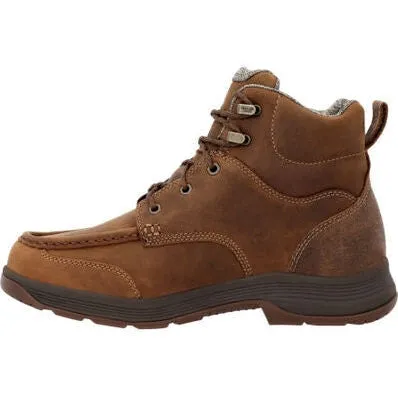 Georgia Men's Athens Superlyte Waterproof Moc Toe Work Boot -Brown- GB00547