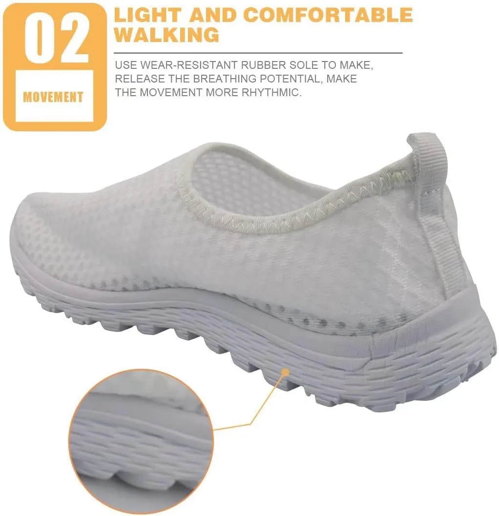 GIFTPUZZ Women's Athletic Walking Shoes Mesh Tennis Shoes Workout Sneakers Casual Shoes