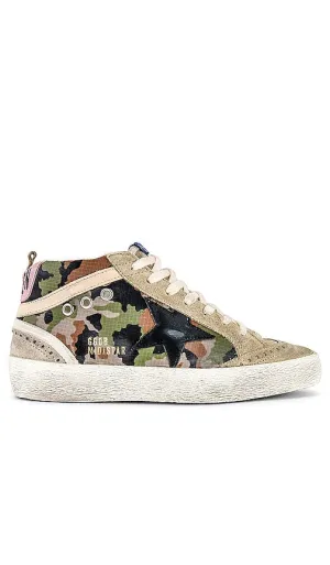 Golden Goose Mid Star Sneaker in Taupe