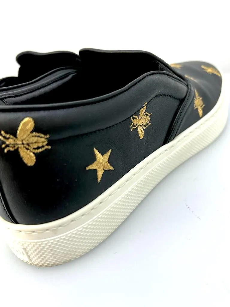 GUCCI DUBLIN SLIP-ON LEATHER MEN'S SNEAKERS