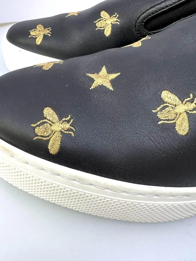 GUCCI DUBLIN SLIP-ON LEATHER MEN'S SNEAKERS