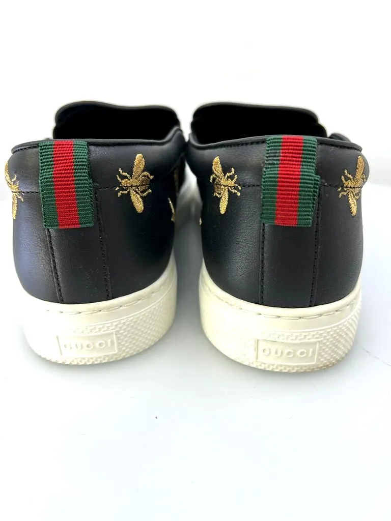 GUCCI DUBLIN SLIP-ON LEATHER MEN'S SNEAKERS